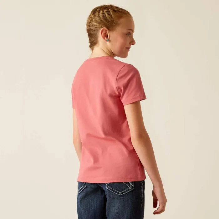 Kids TShirts and Polos Ariat Cactus TShirt Slate Rose Kids TShirts and Polos Ariat Cactus TShirt Slate Rose