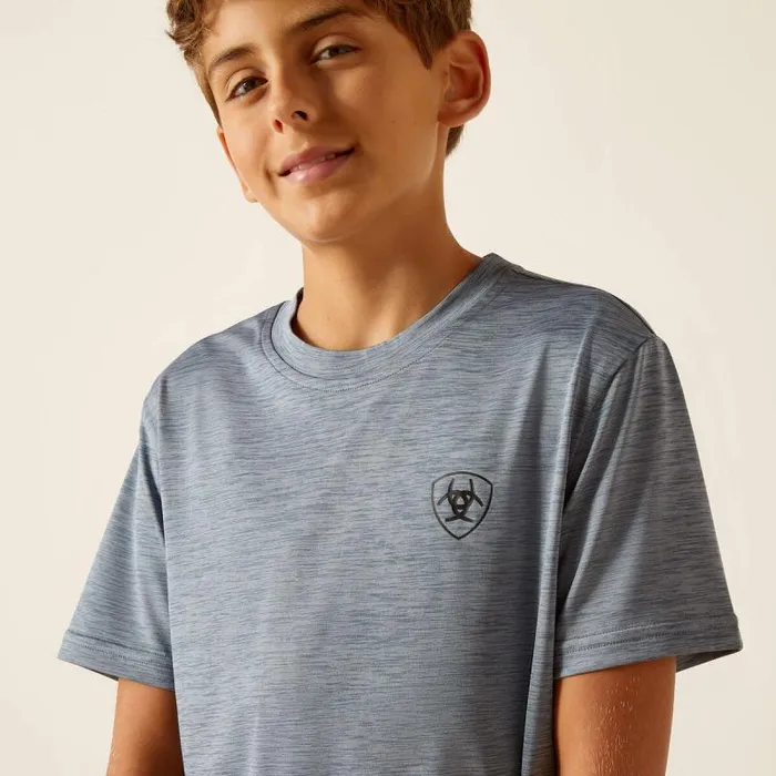 Kids TShirts and Polos Ariat Charger Ariat Spirited TShirt Newsboy Blue Kids TShirts and Polos Ariat Charger Ariat Spirited TShirt Newsboy Blue