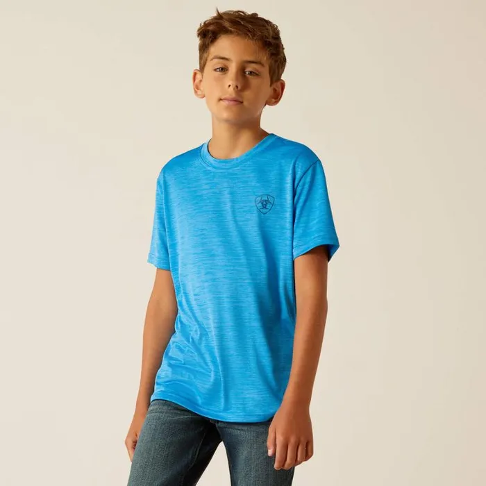 Kids TShirts and Polos Ariat Charger Ariat SW Shield TShirt Brilliant Blue Kids TShirts and Polos Ariat Charger Ariat SW Shield TShirt Brilliant Blue