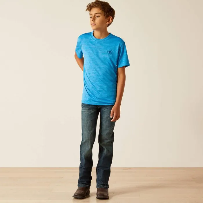 Kids TShirts and Polos Ariat Charger Ariat SW Shield TShirt Brilliant Blue Kids TShirts and Polos Ariat Charger Ariat SW Shield TShirt Brilliant Blue