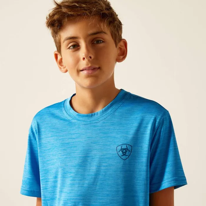 Kids TShirts and Polos Ariat Charger Ariat SW Shield TShirt Brilliant Blue Kids TShirts and Polos Ariat Charger Ariat SW Shield TShirt Brilliant Blue
