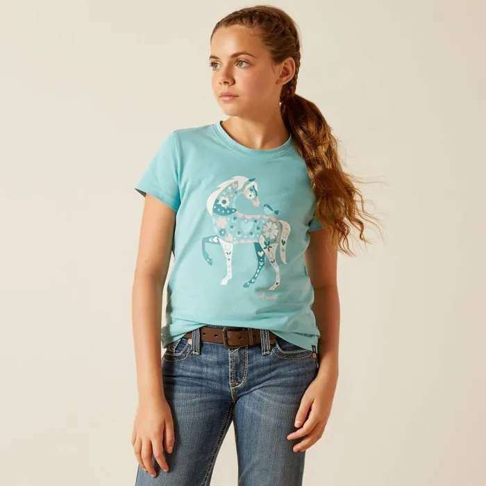 Kids TShirts and Polos Ariat Little Friend TShirt Marine Blue