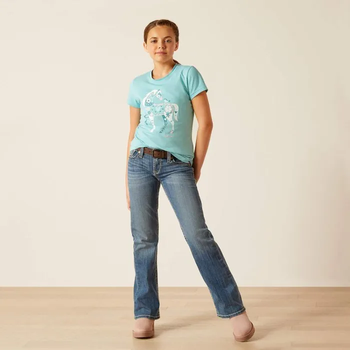 Kids TShirts and Polos Ariat Little Friend TShirt Marine Blue Kids TShirts and Polos Ariat Little Friend TShirt Marine Blue