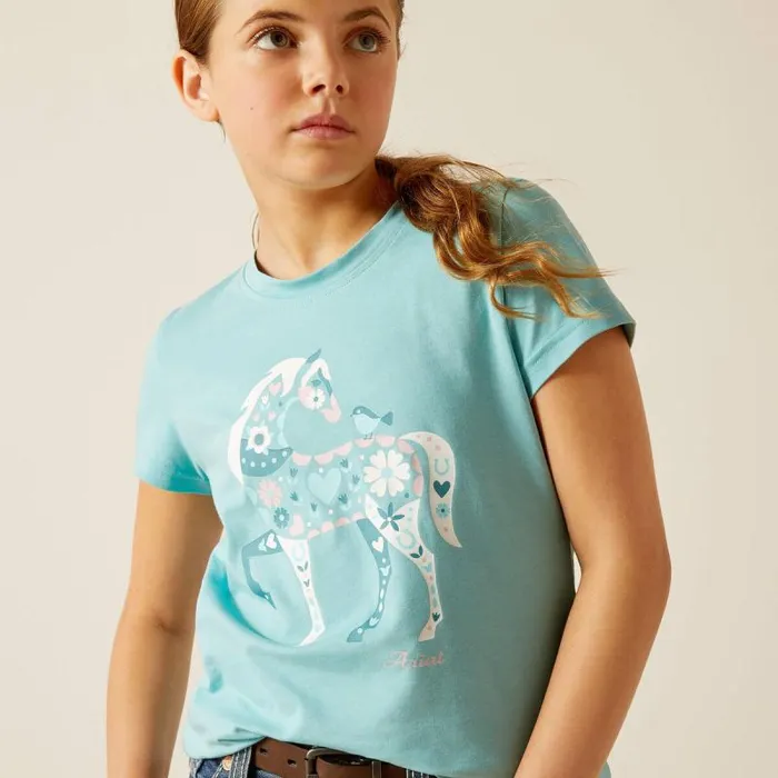 Kids TShirts and Polos Ariat Little Friend TShirt Marine Blue Kids TShirts and Polos Ariat Little Friend TShirt Marine Blue