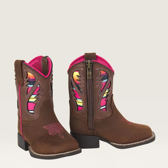 Kids Toddler Footwear Ariat Toddler Lil Stompers Flora Boot Brown