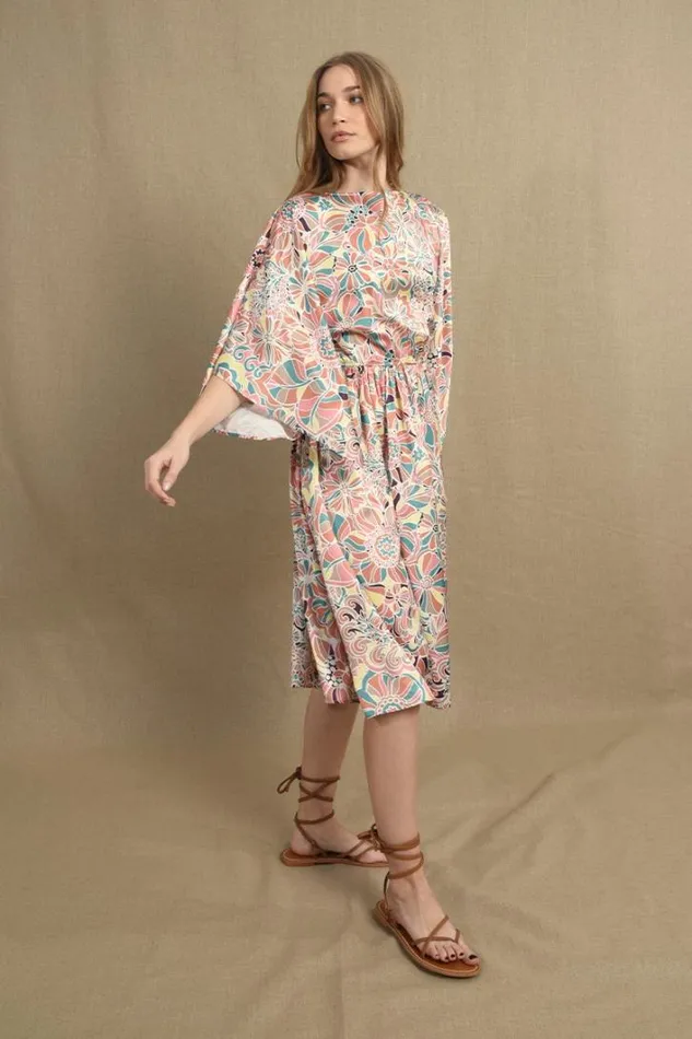 Kimono Armhole Printed Dress COPPER SHARON Women Molly Bracken Dresses