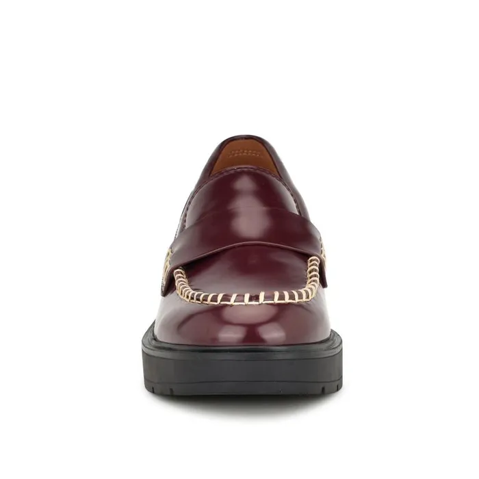 Kipla Casual Moc Loafers Red Women Nine West Flats and Loafers