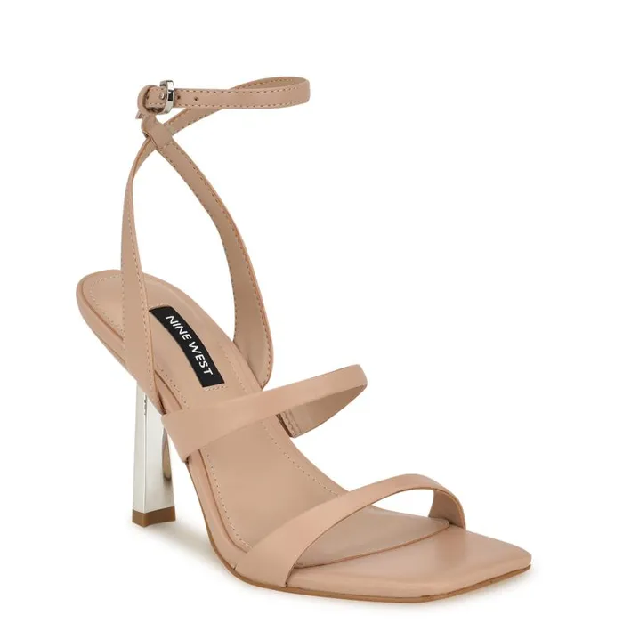 Kiya Ankle Strap Sandals Light Natural Women Nine West Sandals