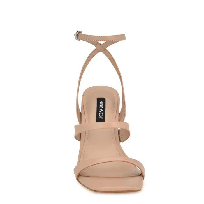 Kiya Ankle Strap Sandals Light Natural Women Nine West Sandals
