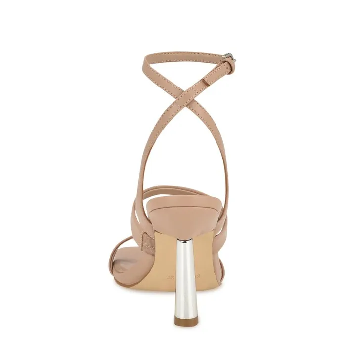 Kiya Ankle Strap Sandals Light Natural Women Nine West Sandals