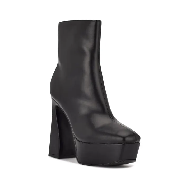 Klinda Platform Booties Black Women Nine West Heels