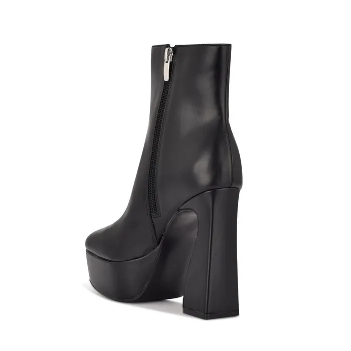 Klinda Platform Booties Black Women Nine West Heels