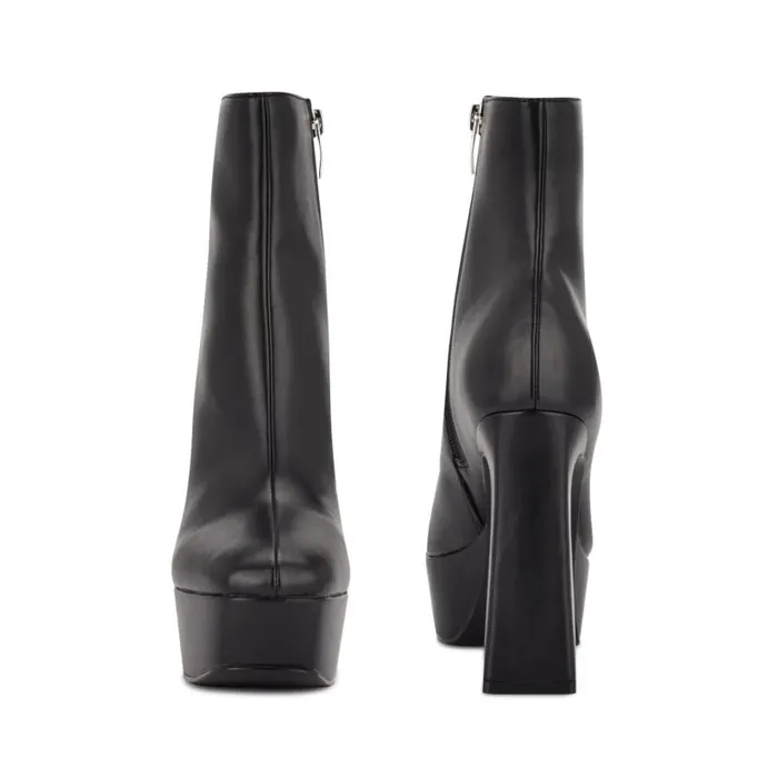 Klinda Platform Booties Black Women Nine West Heels