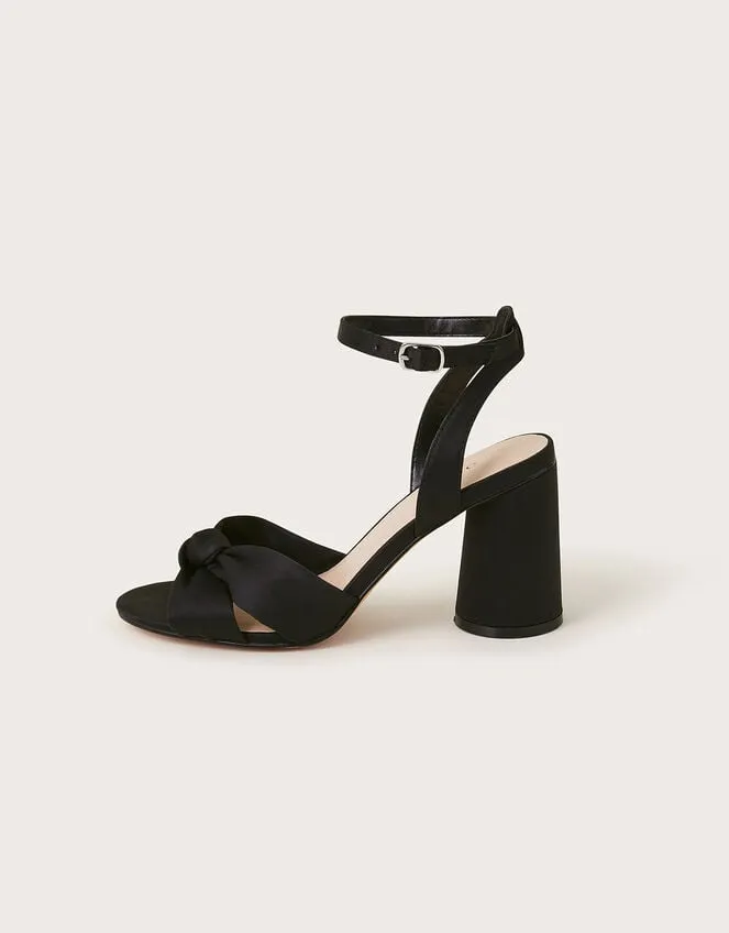 Knot Front Block Heel Sandals Black Women Monsoon Sandals