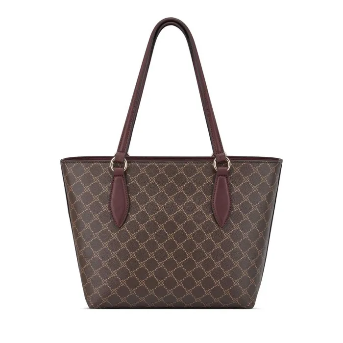 Kyelle Small Tote Brown Logomerlot WomenMen Nine West Totes and Backpacks