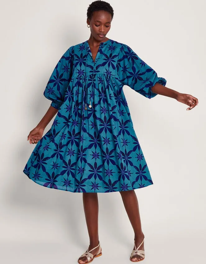 La Galeria Elefante Smock Dress Blue Women Monsoon Dresses