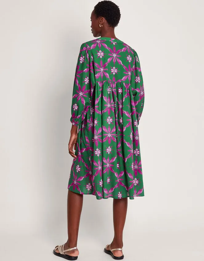 La Galeria Elefante Smock Dress Green Women Monsoon Dresses