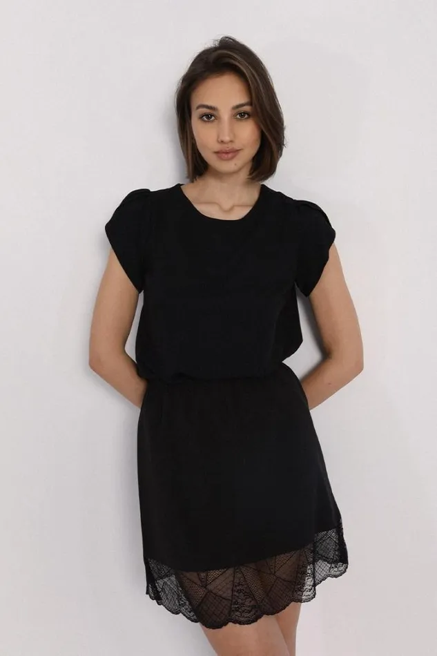 Lace Band Underskirt BLACK Women Molly Bracken Skirts