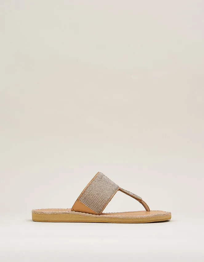 Laidback London Heron Leather Sandals Silver Women Monsoon Sandals
