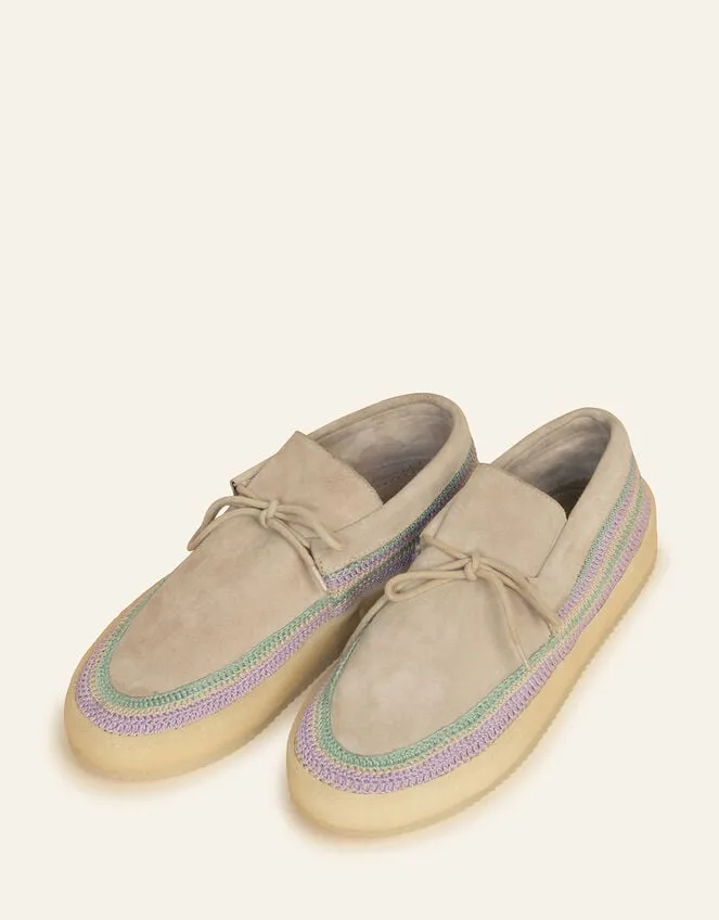 Laidback London Komo Suede Moccasins Purple Women Monsoon Flats