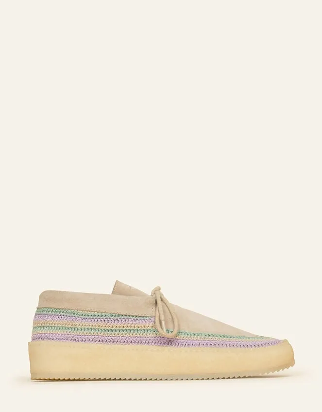 Laidback London Komo Suede Moccasins Purple Women Monsoon Flats