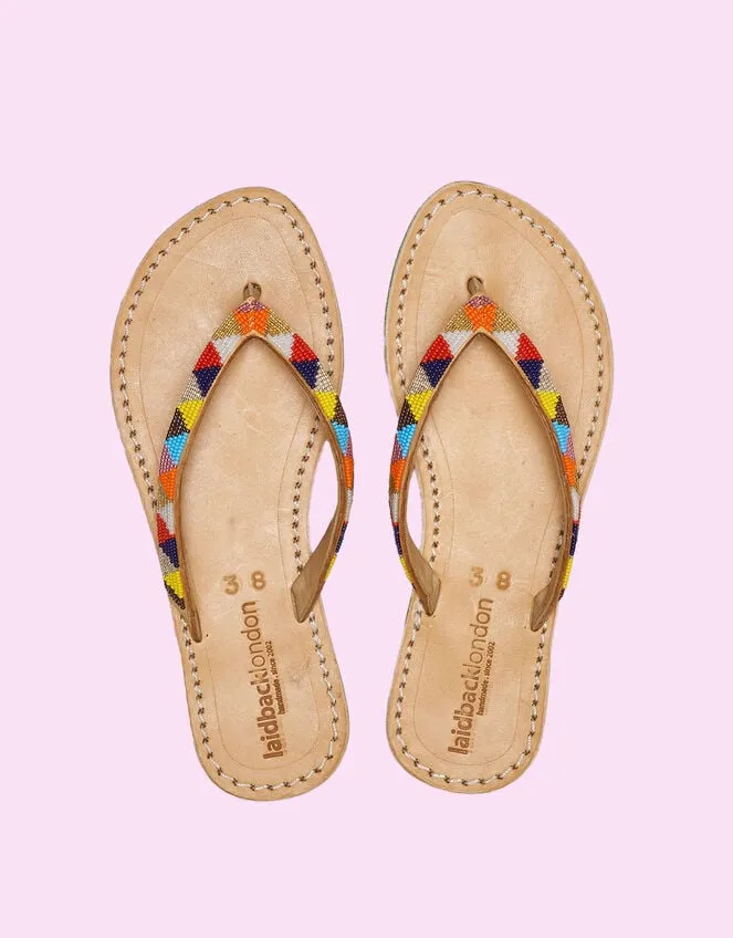 Laidback London Seri Leather Sandals Multi Women Monsoon Sandals