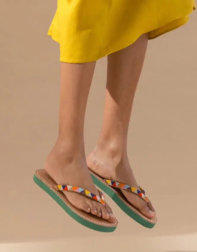 Laidback London Seri Leather Sandals Multi Women Monsoon Sandals