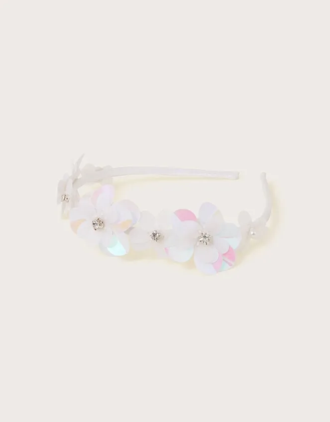 Land Of Wonder Sequin Flower Headband Children Monsoon Girls039 Hair Accessories