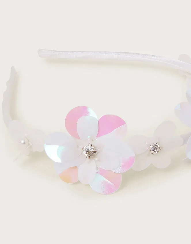 Land Of Wonder Sequin Flower Headband Children Monsoon Girls039 Hair Accessories