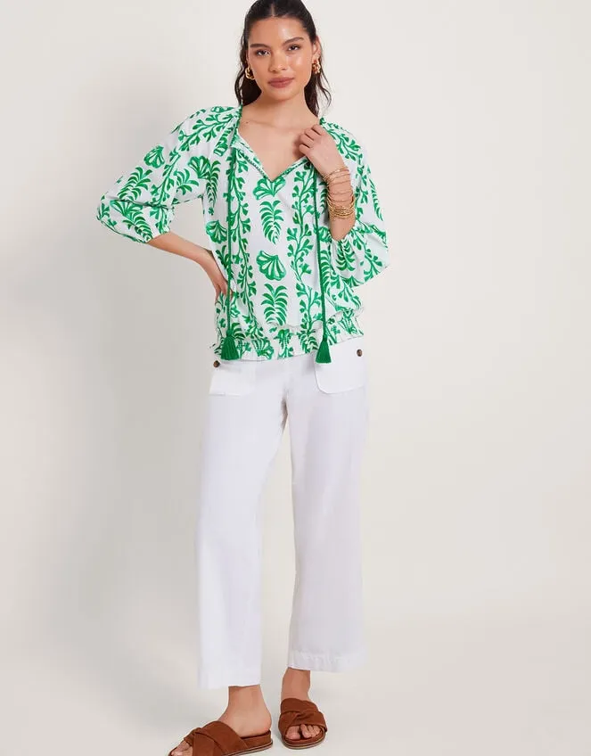 Lani Bubble Hem Top Ivory Women Monsoon Tops and Blouses