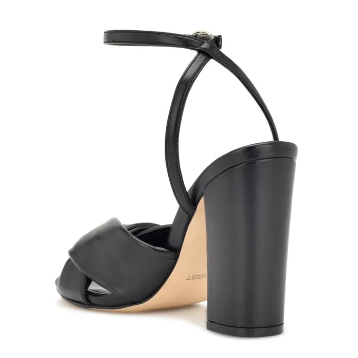 Larisa Heeled Sandals Black Women Nine West Heels