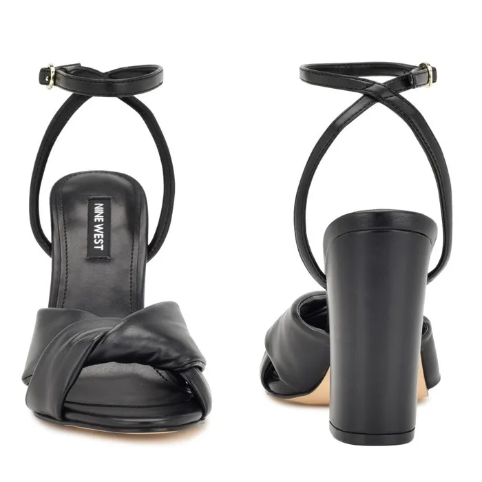 Larisa Heeled Sandals Black Women Nine West Heels