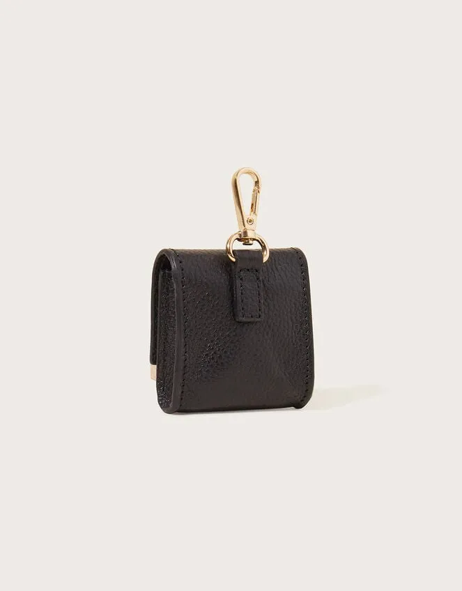 Leather Ear Pod Case Black Women Monsoon Bags and Purses