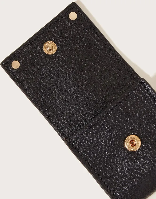 Leather Ear Pod Case Black Women Monsoon Bags and Purses