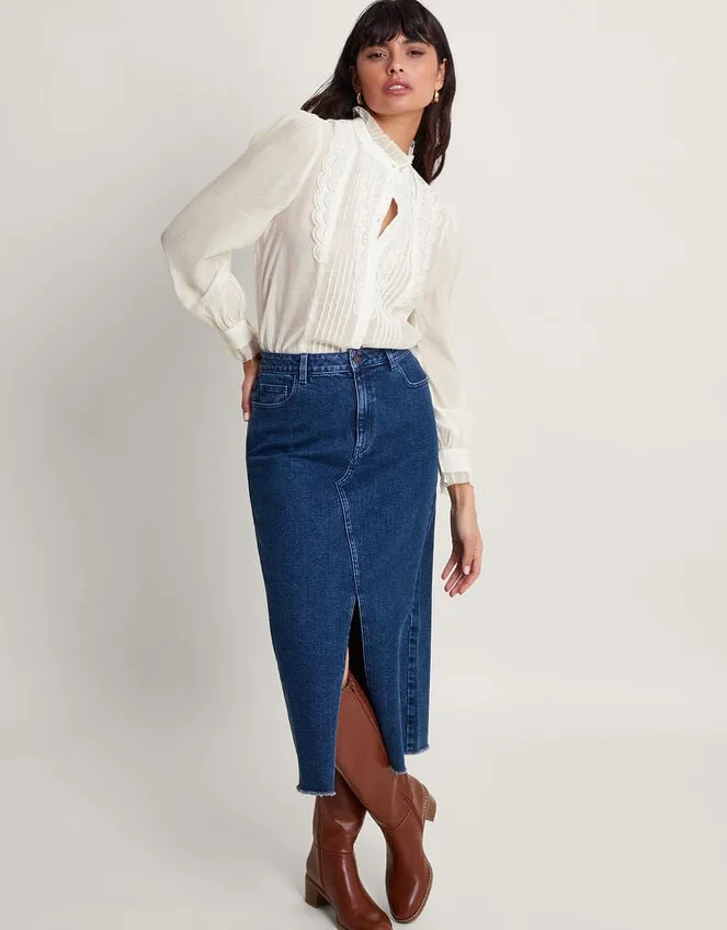 Lena Plain Blouse Ivory Women Monsoon Tops and Blouses