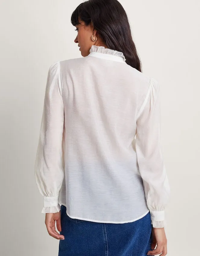 Lena Plain Blouse Ivory Women Monsoon Tops and Blouses