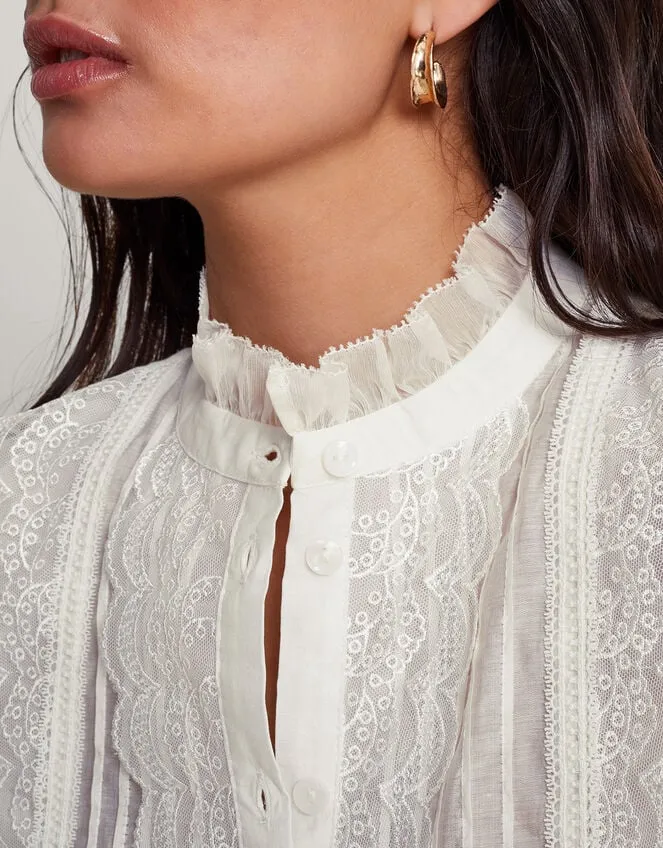 Lena Plain Blouse Ivory Women Monsoon Tops and Blouses