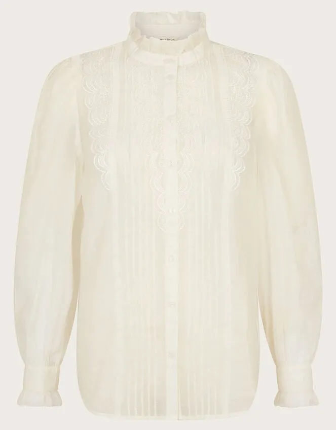 Lena Plain Blouse Ivory Women Monsoon Tops and Blouses