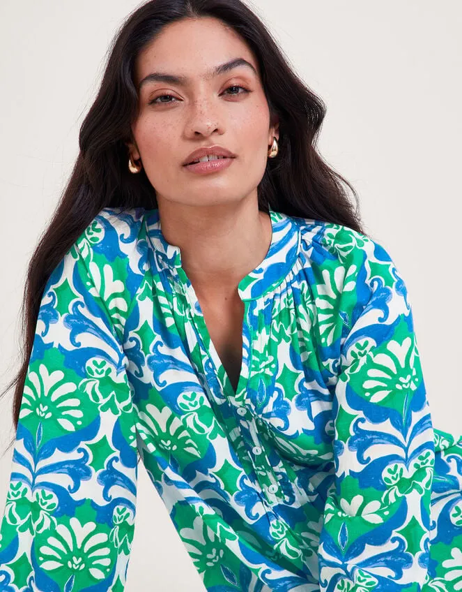 Leona Midi Dress Green Women Monsoon Dresses
