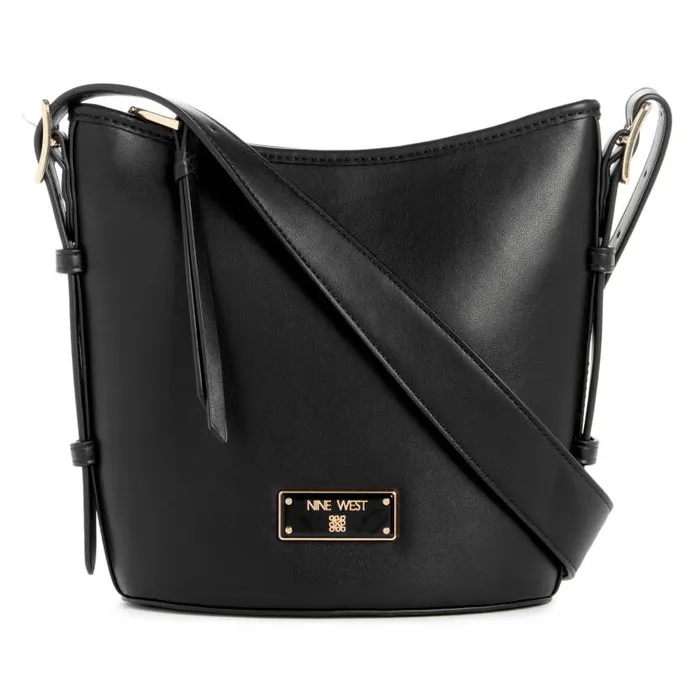 Leonel Bucket Crossbody Black WomenMen Nine West Crossbody