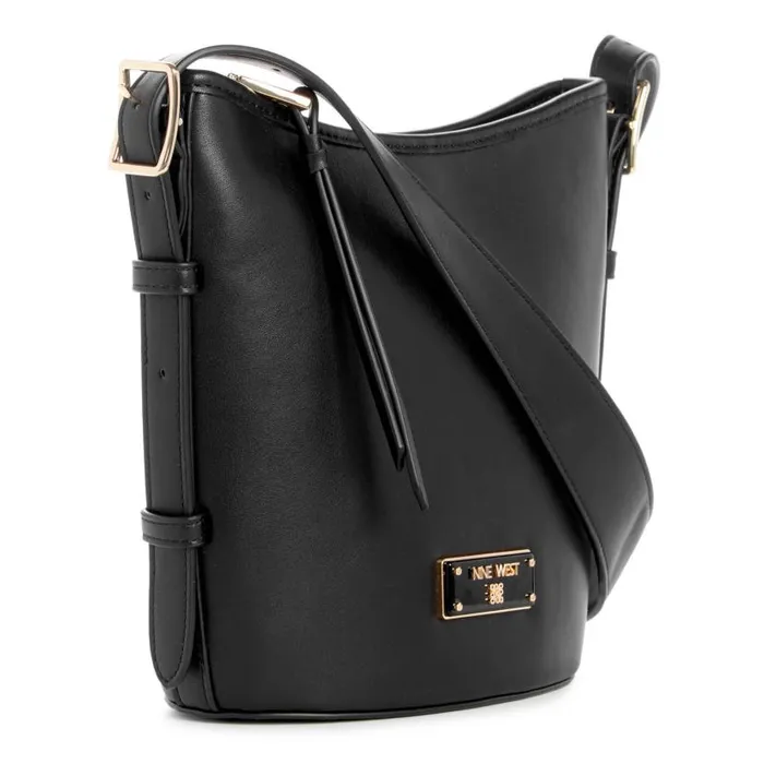 Leonel Bucket Crossbody Black WomenMen Nine West Crossbody