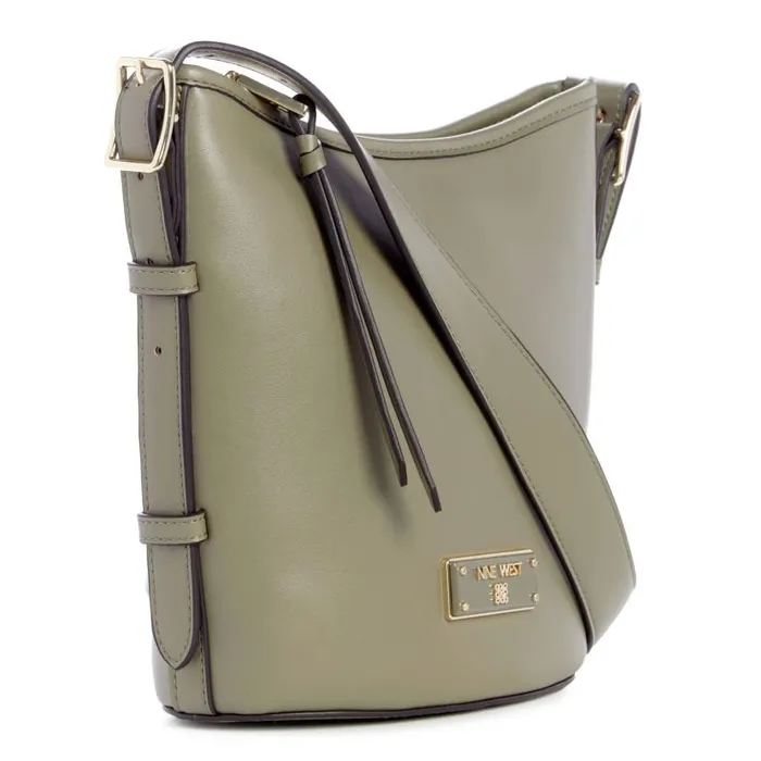 Leonel Bucket Crossbody Faded Army WomenMen Nine West Crossbody