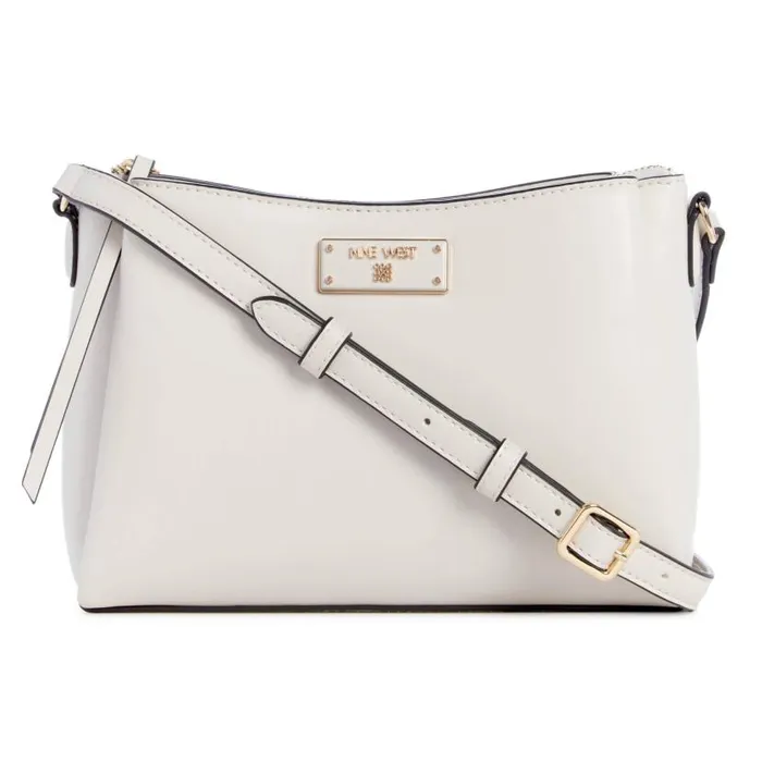 Leonel Triple Compartment Crossbody Milk WomenMen Nine West Crossbody