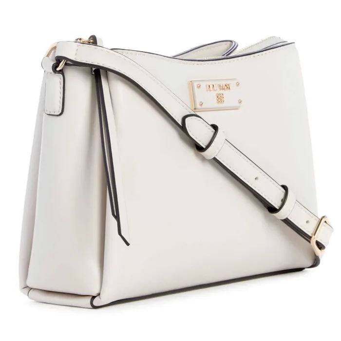 Leonel Triple Compartment Crossbody Milk WomenMen Nine West Crossbody