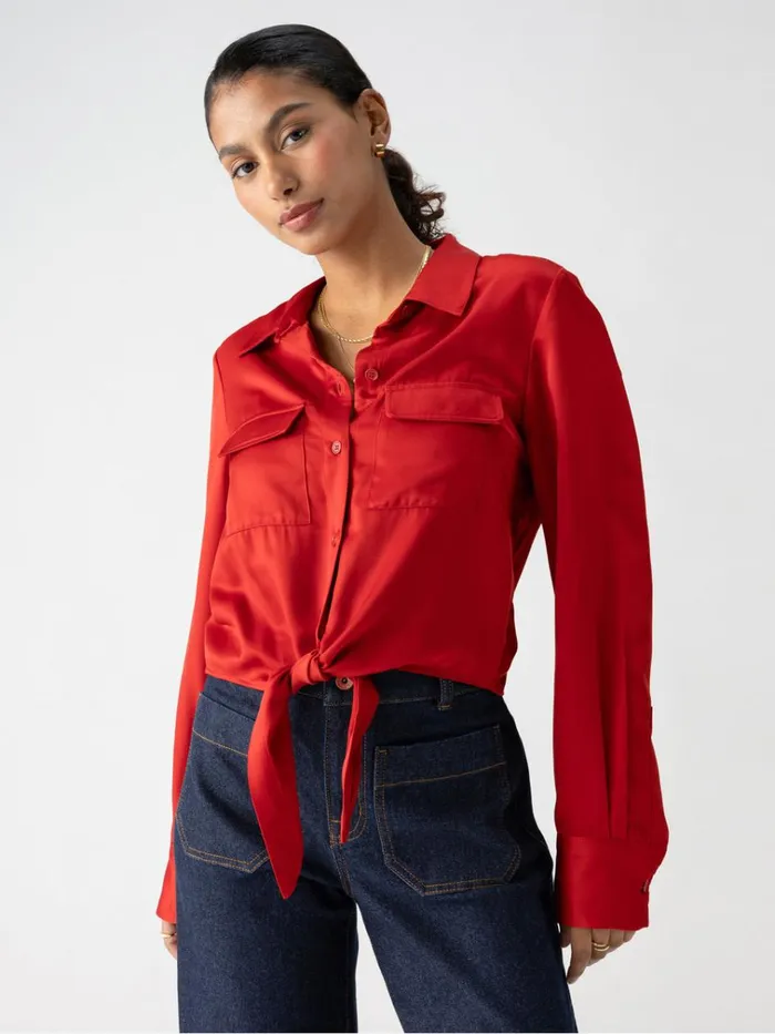 Lifetime Shirt Cherry Red Women Sanctuary Clothing Tees and Tops