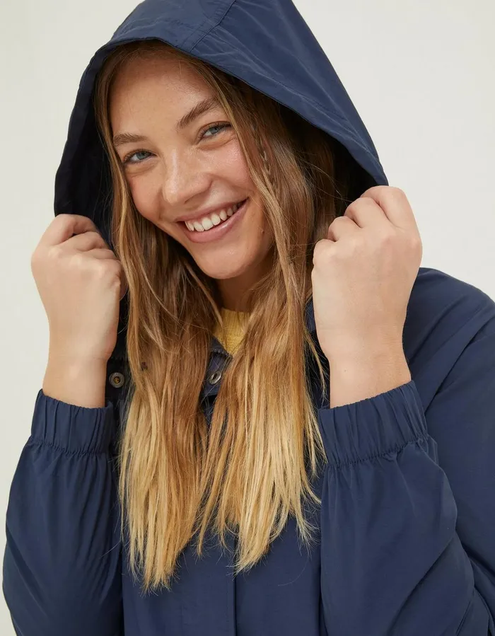 Lily Lightweight Parka Navy Women FatFace Coats and Jackets