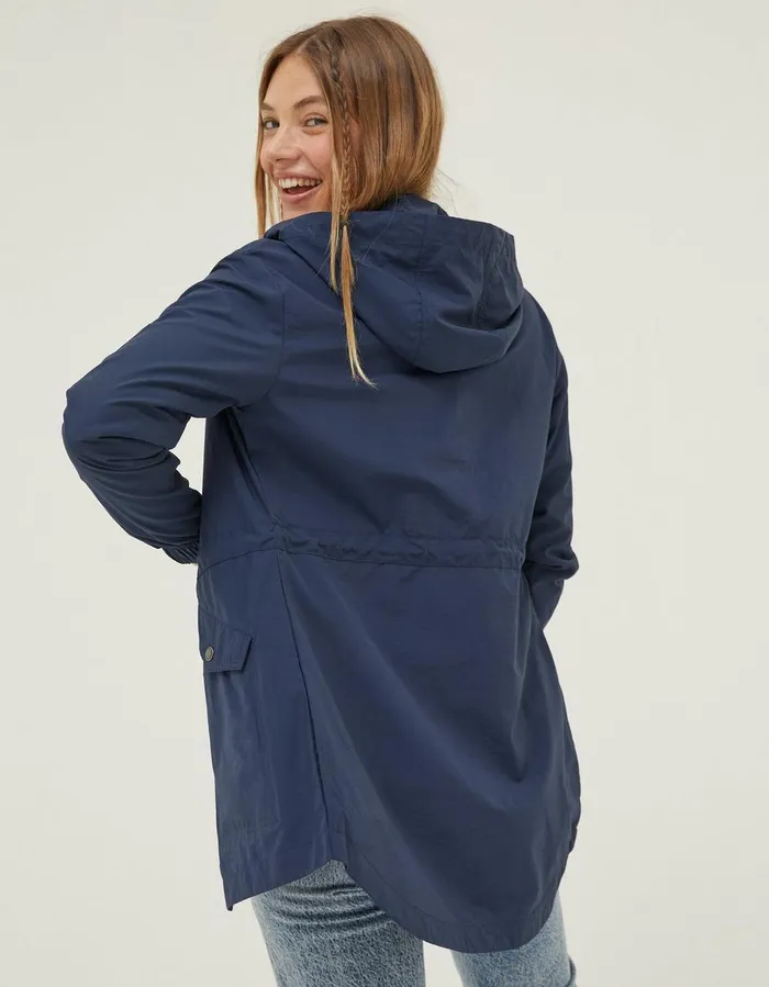 Lily Lightweight Parka Navy Women FatFace Coats and Jackets