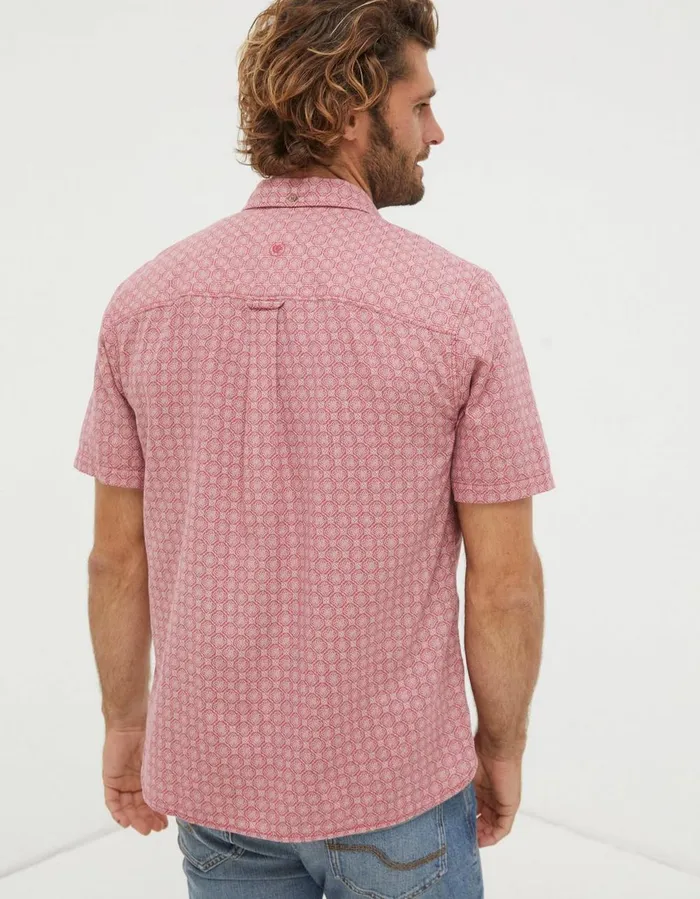 Linear Print Shirt Light Pink Men FatFace Shirts