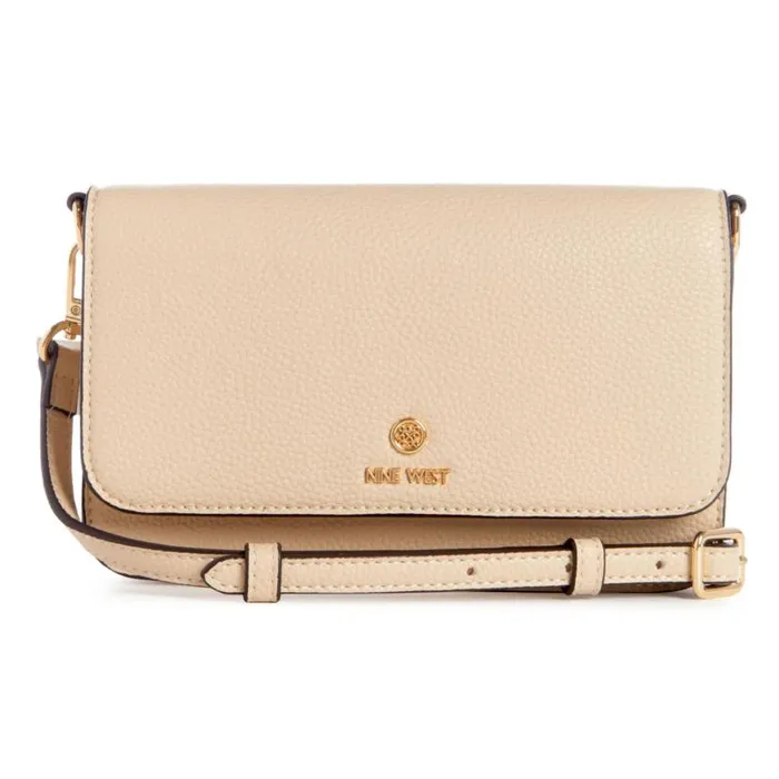 Linnette Phone Wallet Crossbody Beige WomenMen Nine West Crossbody