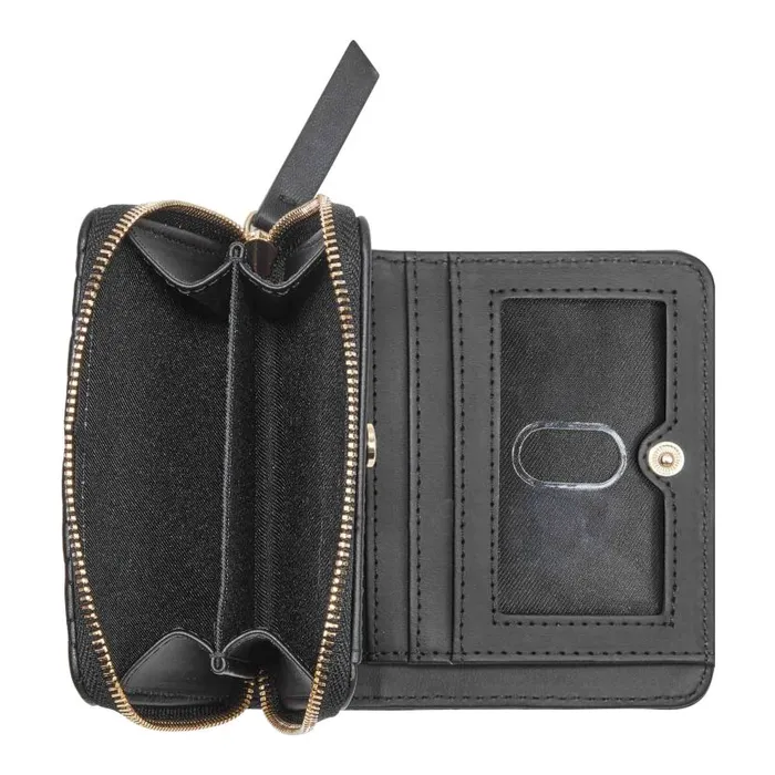 Linnette Small Zip Around Wallet Black WomenMen Nine West Clutches and Wallets